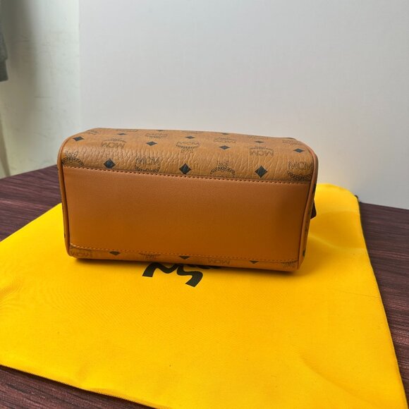 MCM Aren Visetos Small Boston Bag - Picture 2 of 6